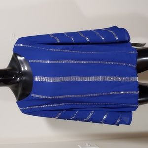 Bright Blue Alfani Classy Blouse